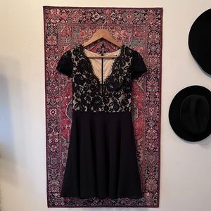 Gianni Bini | Black Lace Mini Dress